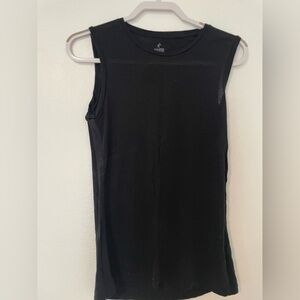 Ridge Merino Tencel/Merino Tank, black, size XS
